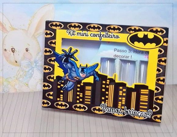 Arquivo silhouette kit mini confeiteiro BATMAN