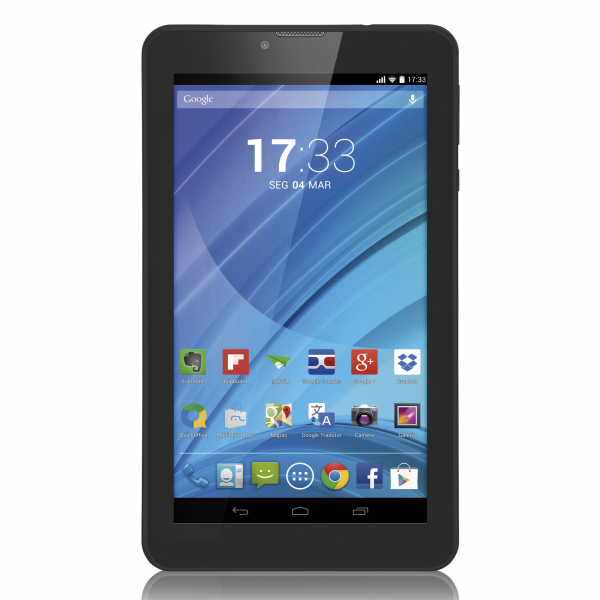Tablet Preto M7 3G Quad Core Câmera Wi-Fi Tela Hd 7' Memória 8GB Dual Chip Multilaser - NB223