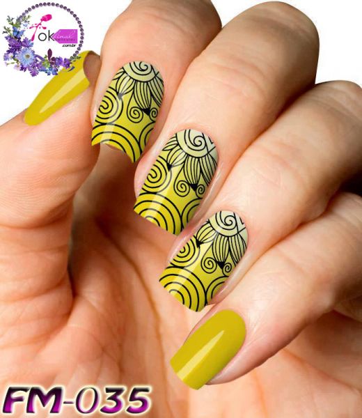 Películas e Adesivos para Unhas Mod.EspiralCód.Fm -035