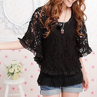 Moda Luxo: Blusa Renda, de Ótima Qualidade. Frete Grátis.