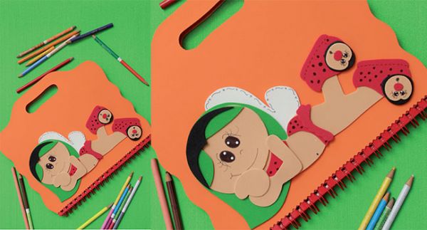 Maleta com caderno