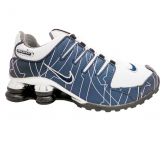 Tênis Nike Shox NZ Azul Marinho Branco e Cromado MOD:10281