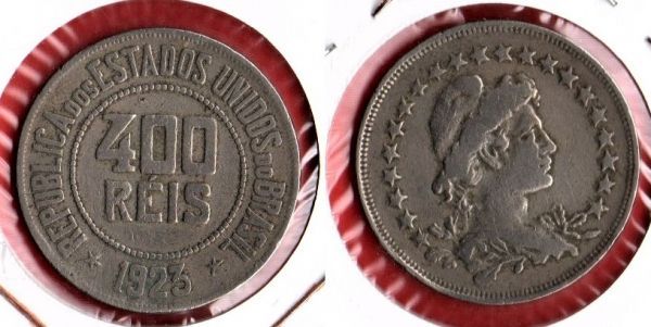 V113-1 - 400 Réis 1922 - Tiragem BAIXA 764.250