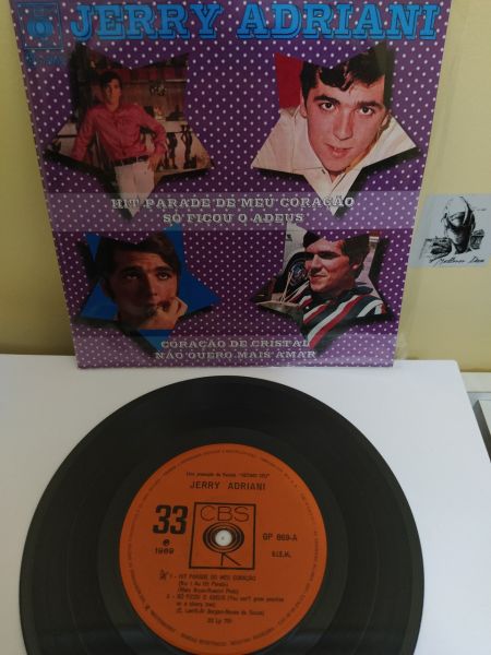 Compacto Duplo Jerry Adriani - Hit Parade.../Coração de Cristal - 1969