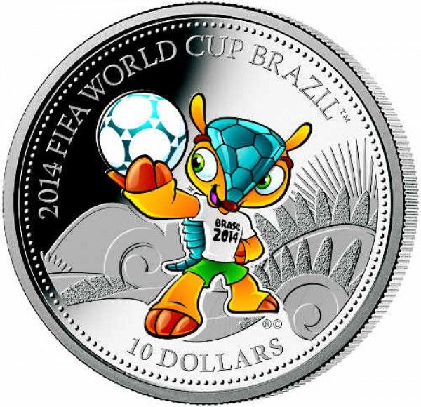 Moeda Comemorativa Fuleco Colorido