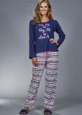 Pijama Longo Pointelle Demillus