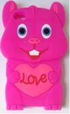 CASE COELHO LOVE ROSA PARA IPHONE 4 E 4S