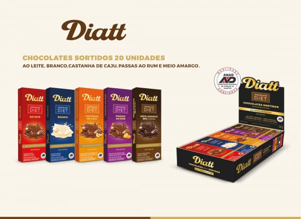 Tablete Misto 25 Gramas a Unidade Diatt Caixa com 20