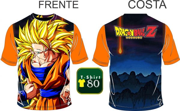 Camisa Goku sayajin 3