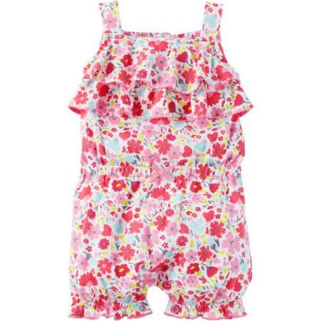 Macacão floral menina carters