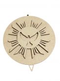 CÓD-RE53 MOLDURA ESCAPULÁRIO ESPÍRITO SANTO 10CM PARA PORTA MDF CRU