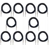 Cabo P Guitarra Violão P10 X P10 10 Metros Preto