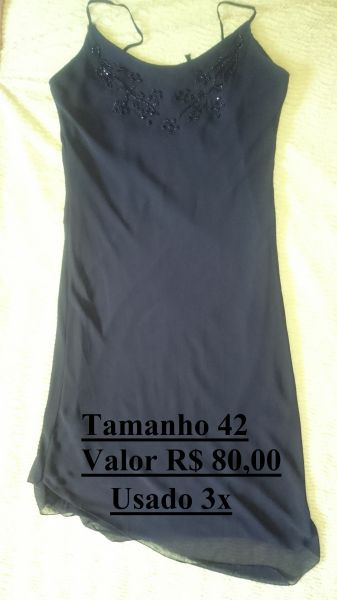 Vestido Social Preto tam. 42