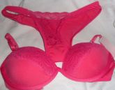 Conjunto Calcinha E Sutiâ Rosa