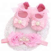 Conjunto Feminino Recém-nascidos Algodão 3 Peças