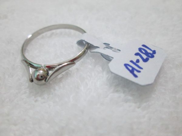 Anel Inox Strass Esfera