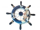 Enfeite Decorativo de Parede - Timão Em Madeira c/Resina 22 cm