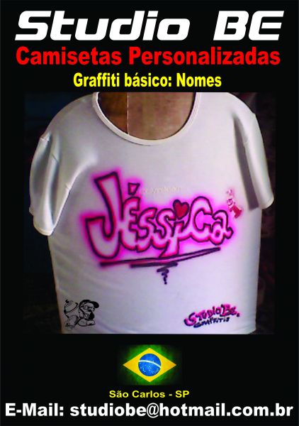 Camisetas em Aerografia e Graffiti