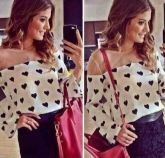 Blusa Bia - com tule transparente -                            Cod.: 360