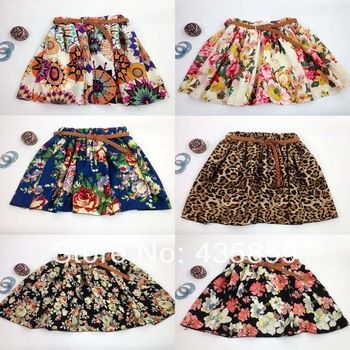 Saias Casual Floral Verão vestido curto