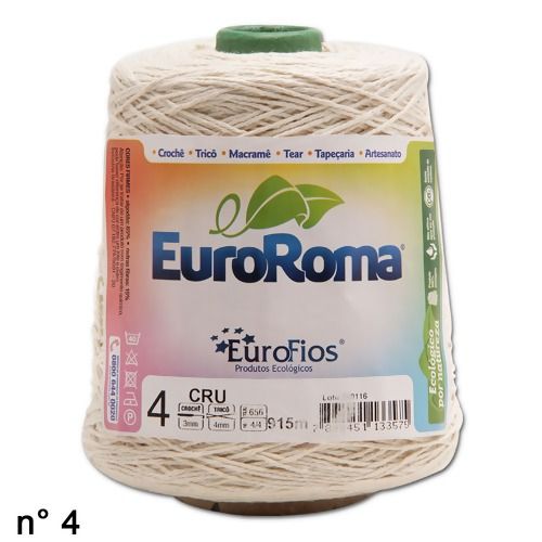 Barbante EuroRoma CRU N°4 - 600g