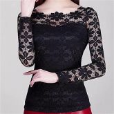 Moda Luxo: Blusa Poliester Renda, de Ótima Qualidade. Frete Grátis.