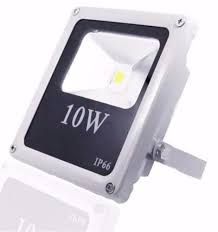Refletor Holofote Led 10w Ip66 Bivolt Prova Dágua Slim