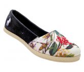Sapatilha Alpargata Polo Ralph Lauren Preto Floral