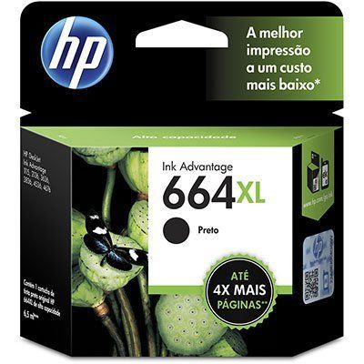 Cartucho HP 664XL preto Original (
