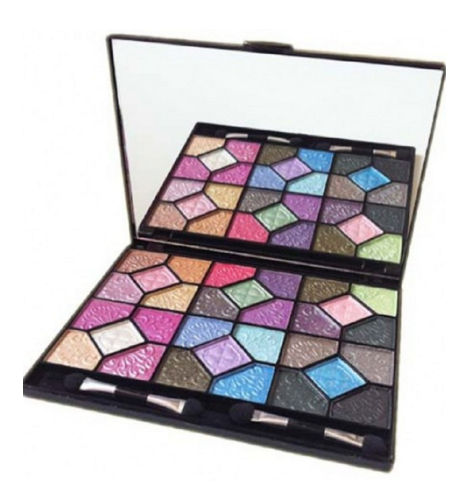 Paleta de Sombras com 30 Sombras Cintilantes Jasmyne V921