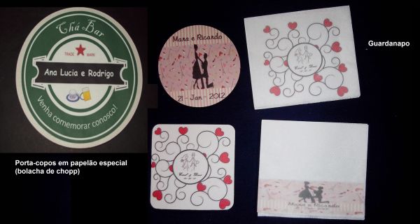 100 Guardanapos Personalizados