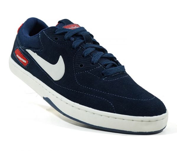 Tênis Nike SB Eric Koston Couro Azul Marinho e Vermelho