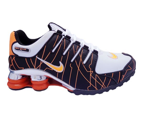 Nike Shox NZ Cromado Preto e Laranja MOD:12019 [1ª Linha]