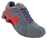 Tênis Nike Shox Junior Azul Marinho e Vermelho