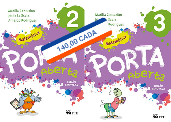 Coleção Porta Aberta - Matemática - 2º e 3° ano (Ed. Renovada) 140,00 Cada