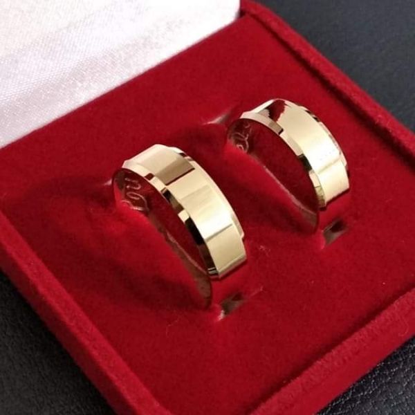 Par de alianças modelo italiano 6mm