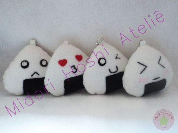 Chaveiro bolinho de arroz (Onigiri)