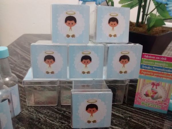 Rótulo p/ caixinha acrílica (5 cm)