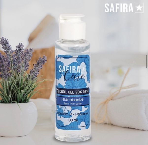 Álcool em Gel 70% Safira 100ml