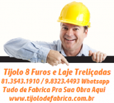 Tijolo 8 Furos Direto da Fábrica - Itaquitinga