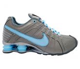 Tênis Nike Shox Junior Grafite e Azul Bebê 12513