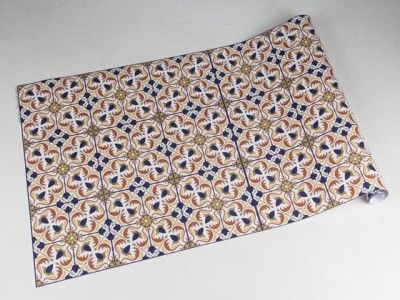 adesivo  hidráulico fosco na cor bege, amarelo, branco, azul e marron - MODELO 09