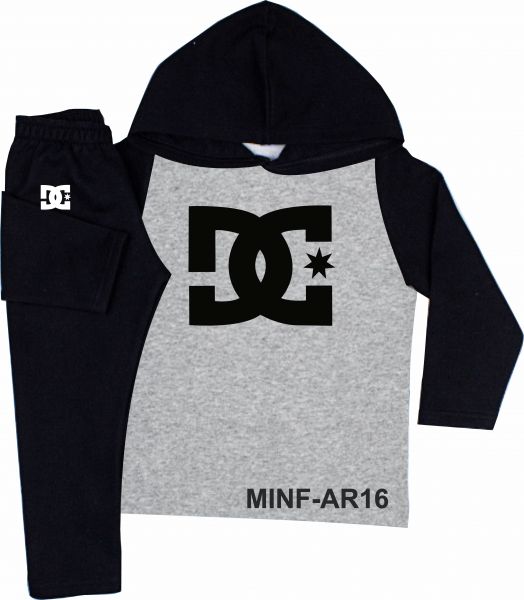 CONJUNTO MOLETOM INFANTIL DC COD.:06 (14 AO PP ANOS)