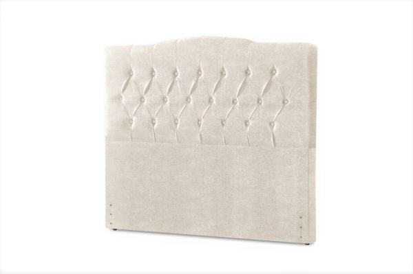 Cabeceira Queen Qebec 160 Veludo Suede Bege SR Cabec