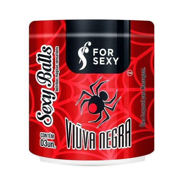 Bolinha Tri Ball Viuva Negra Excitante, Hot, Vibra