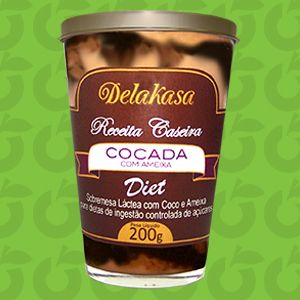Cocada Diet com Ameixa 200 Gramas Delakasa