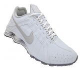 Tênis Nike Shox Junior Branco e Prata MOD:13587