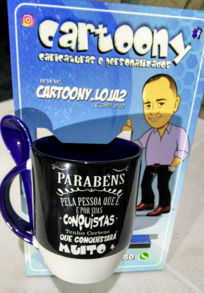 Caneca Color c/ Colher