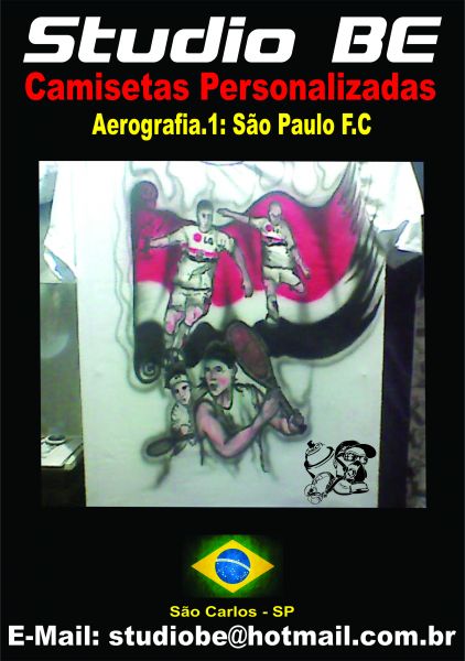 Camisetas em Aerografia: São Paulo F.C