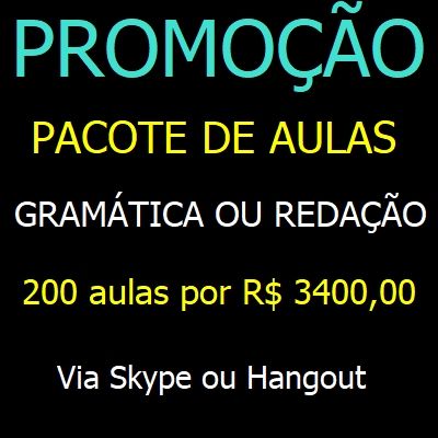 Pacote de 200 Aulas de Gramática ou Redação